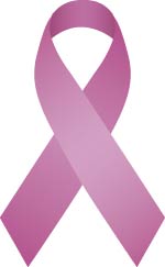 Un lazo rosa contra el cáncer de mama